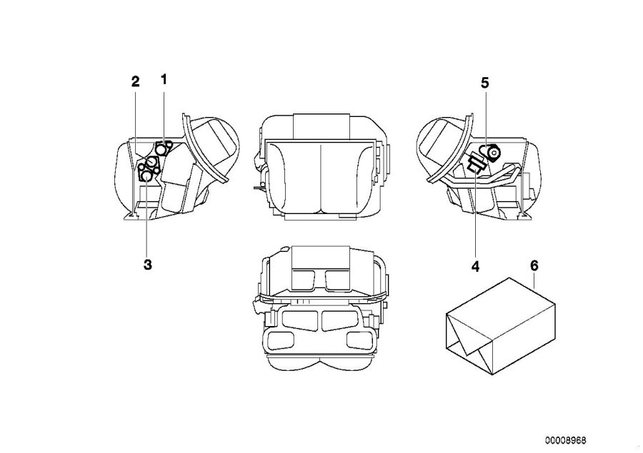 Diagram Actuator for automatic air condition for your 2016 BMW M6   