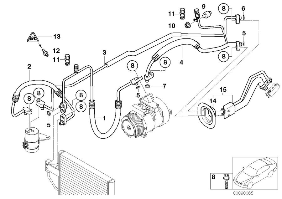 Diagram Coolant lines for your 2023 BMW X3  30eX 