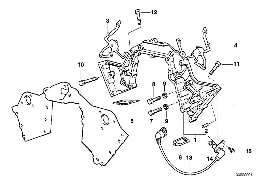 Diagram Upper timing case for your 2018 BMW X2 28iX  