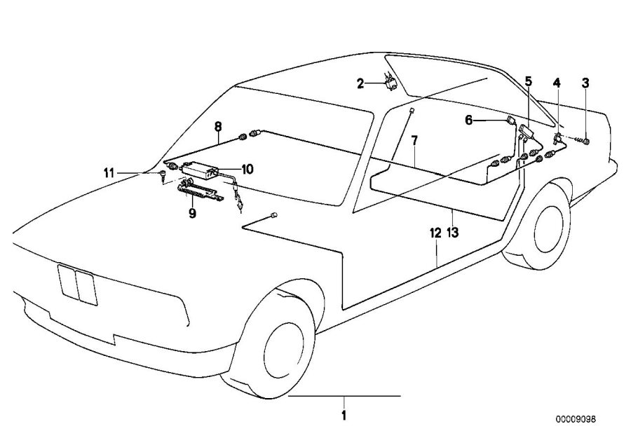 Diagram Single parts F antenna-diversity for your 2014 BMW M6   