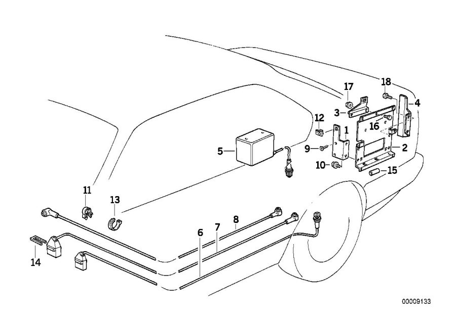 Diagram Single components CD-6 changer for your 1980 BMW 320i   