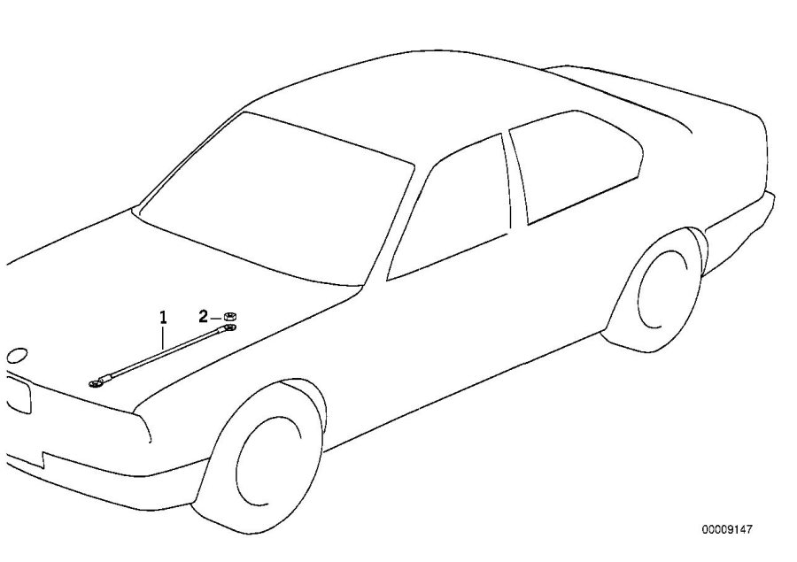 Diagram Earth strap for engine hood for your 2018 BMW X2 28i  