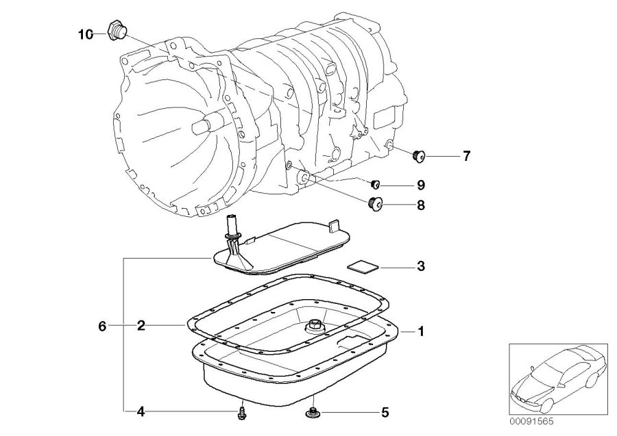 Diagram A5S360R/390R oil PAN/OIL strainer for your BMW