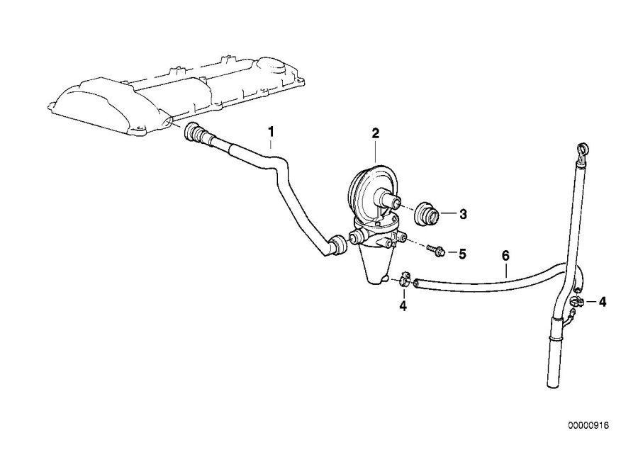 Diagram CRANKCASE-VENTILATION/OIL separator for your 2018 BMW X2   