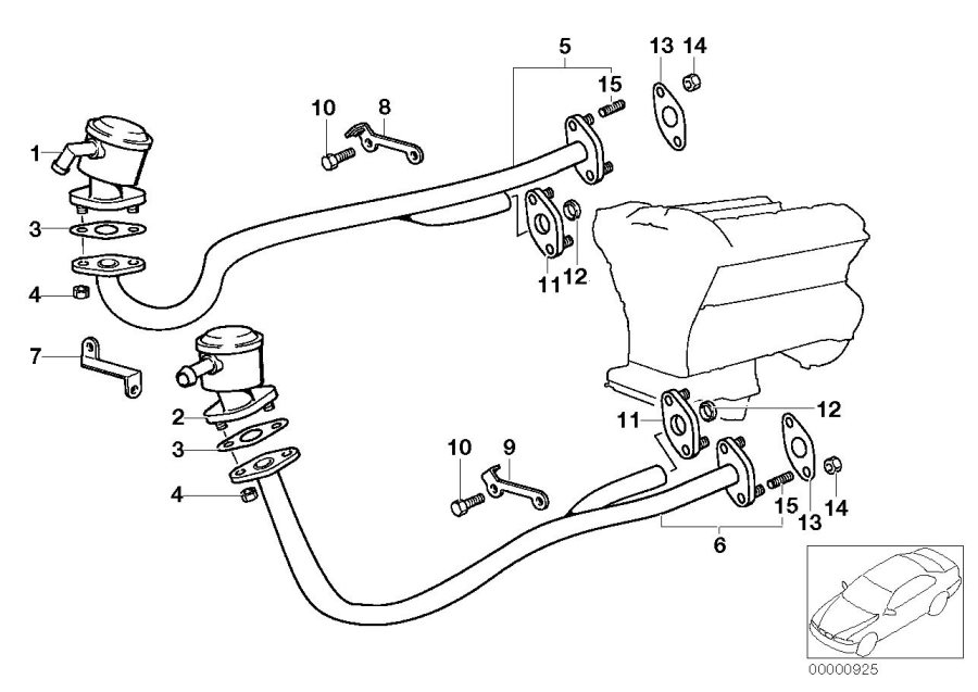 Diagram EMISSION CONTROL-AIR PUMP for your BMW X2  