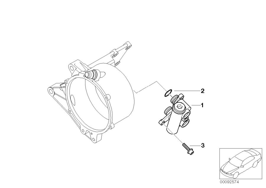 Diagram Oil supply - oil cooler connection for your BMW