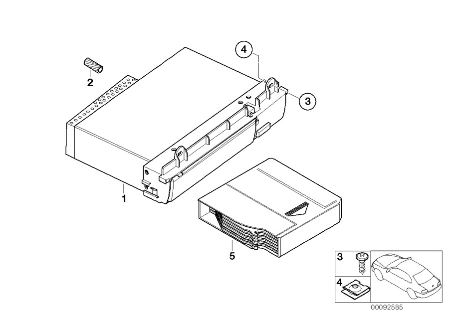 Diagram CD Changer for your BMW