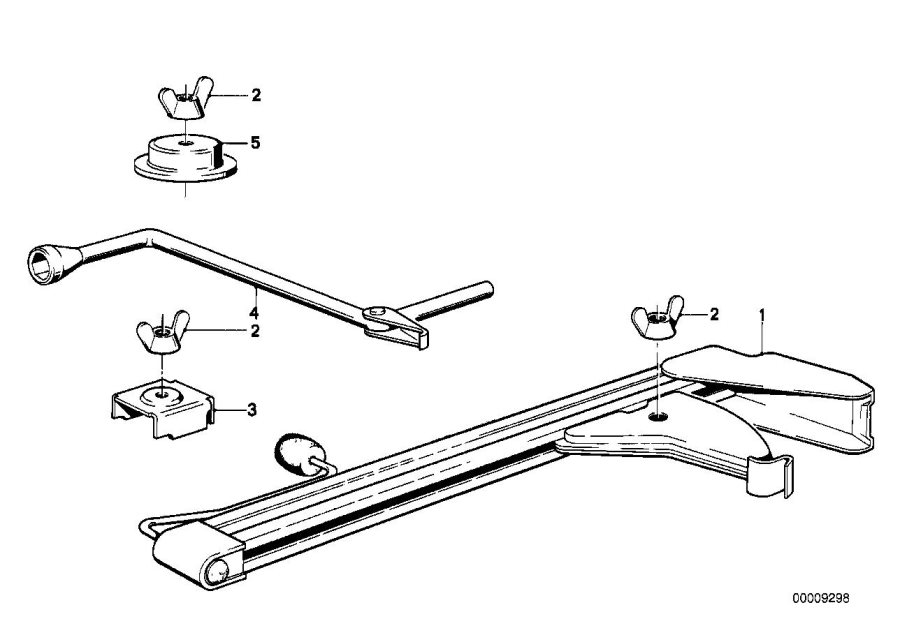 Diagram Car tool/Lifting jack for your 1976 BMW 3.0Si   