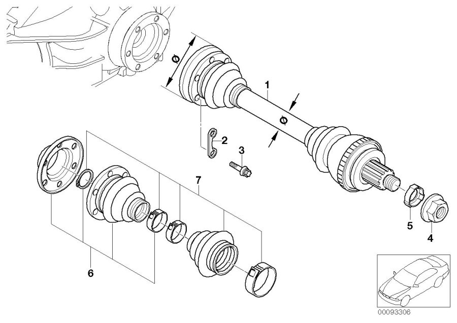 Diagram Output shaft for your 2018 BMW 530e   