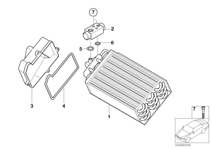 Diagram Evaporator / Expansion valve for your 2023 BMW X3  30eX 