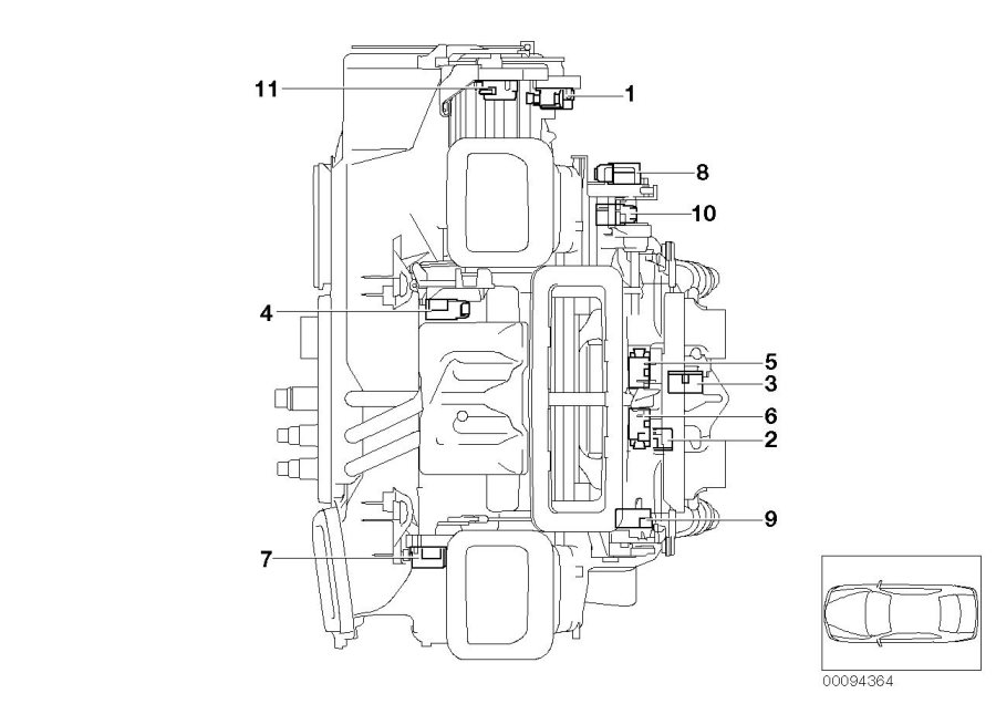 Diagram Actuator for automatic air condition for your 2016 BMW M6   