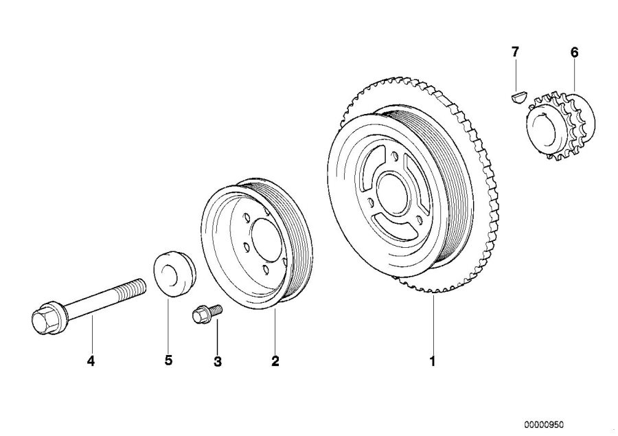 Diagram Belt Drive-vibration Damper for your 2008 BMW M6   