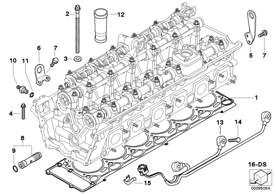 Diagram Cylinder Head Attached Parts for your BMW