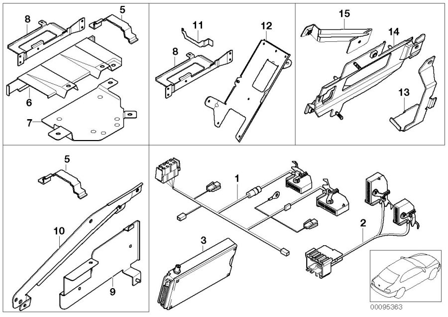 Diagram Single parts F Apollo luggage compartm. for your 2008 BMW M6   