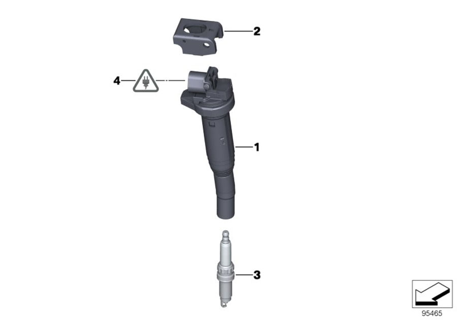 Diagram Ignition COIL/SPARK plug for your 2014 BMW 328d   