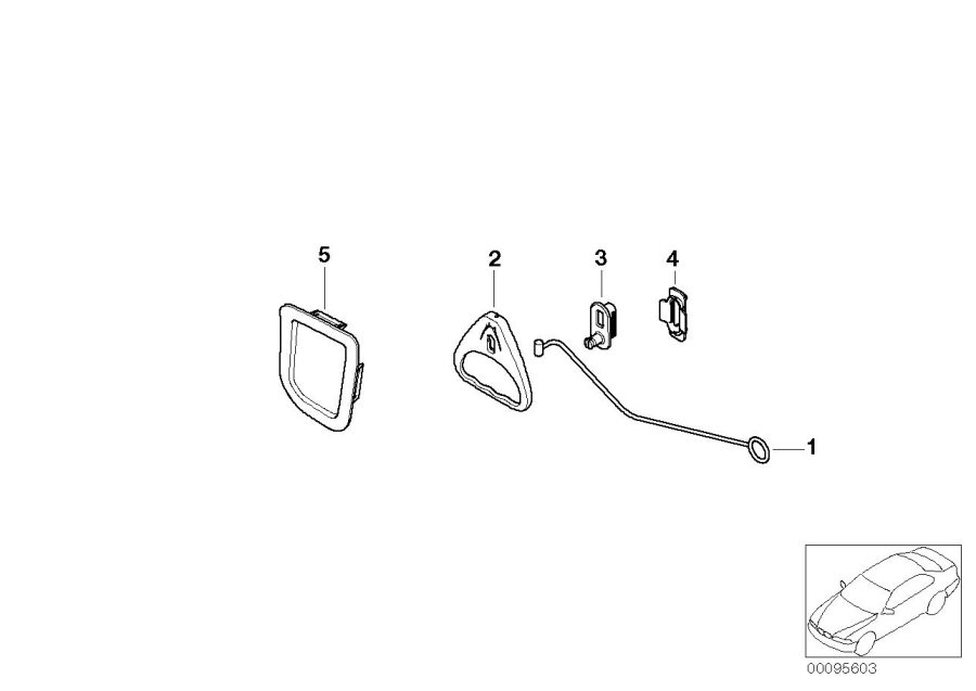 Diagram Retrofit,lugg. compartm. emrgncy release for your 2000 BMW Z3   