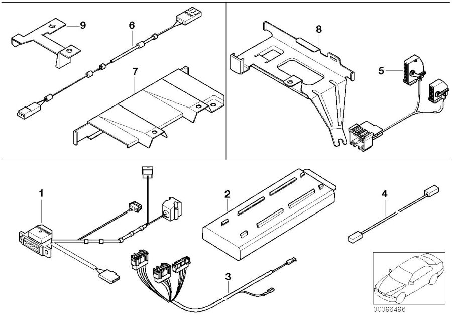 Diagram Single parts F Siemens S10 luggage comp. for your 2008 BMW M6   