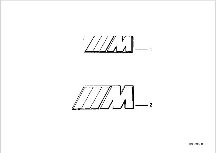 Diagram M emblem for your BMW
