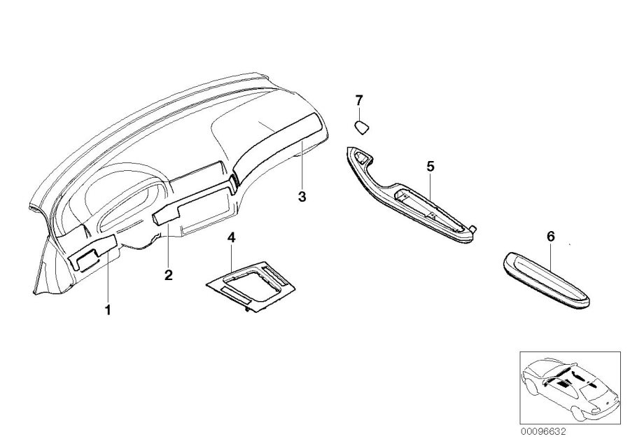 Diagram Retrofit, Titan-Line Interieur for your 2023 BMW X3  30eX 