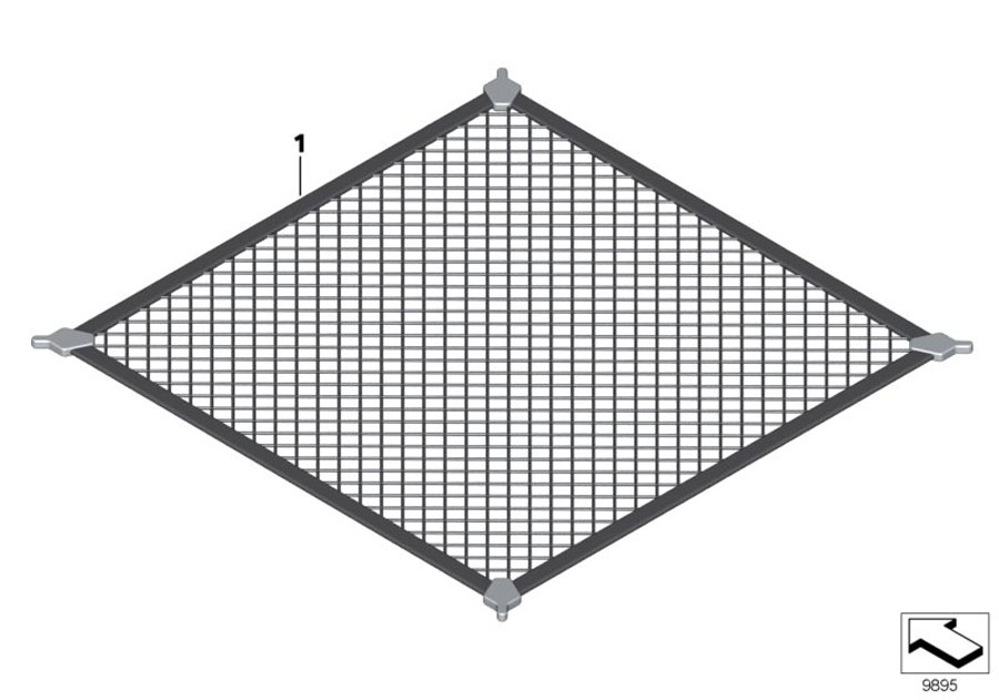 Diagram Boot/trunk floor net for your 2020 BMW 530e   