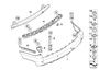 Image of Set of mounted parts, bumper, rear. VALUE PARTS image for your BMW