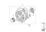 Image of RP Alternator. VALEO 230A image for your BMW 650iX  