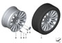 Image of Light alloy rim. 81/2JX19 ET:25 image for your 2011 BMW 550i   