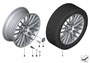 Image of Light alloy rim. 8 1/2JX21 ET:25 image for your BMW