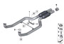Image of Exhaust pipes with primary silencer image for your 2005 BMW 545i   