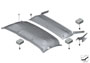 Image of Inside headliner for roof tray, rear. OYSTER image for your BMW