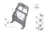 Image of Backrest frame, base seat image for your BMW