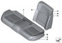 Image of Cover, basic backrest, leather, left. INDIVIDUAL image for your 2007 BMW M6   