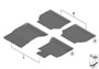 Image of All-weather floor mat, front. SCHWARZ XDRIVE image for your 2023 BMW 530e   