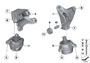 Image of Engine supporting bracket, left image for your 2013 BMW M6   