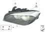 Image of AHL-xenon headlight, left image for your 2014 BMW 750i   