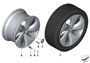 Image of Disk wheel, light alloy, rear left. 11JX20 ET:37 image for your BMW M3  
