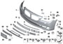 Image of Grill, center lower image for your BMW 540iX  