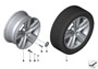 Image of Light alloy rim. 8JX17 ET:30 image for your BMW