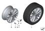 Image of Disk wheel, light-alloy, spacegrau. 8 1/2JX18 ET:37 image for your BMW