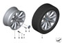 Image of Light alloy rim. 8JX17 ET:34 image for your 2011 BMW Hybrid 7   