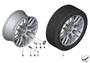 Image of Disk wheel, light-alloy, black matt. 9JX19 ET:31 image for your BMW