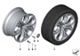 Image of Disk wheel light alloy schiefer grey. 11JX20 ET:37 image for your 2009 BMW X5   