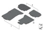 Image of All-weather floor mat, front. SCHWARZ, LHD, X image for your 2004 BMW 330i   