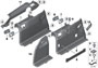 Image of Left trunk trim. OYSTER image for your 2015 BMW 530d   