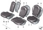 Seat, rear, uphlstry/cover, load-through