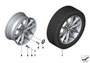 Image of Disc wheel, light alloy, Reflexsilber. 7,5JX17 ET:32 image for your 2015 BMW M3   