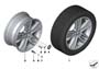 Image of Disk wheel light alloy dekor silver 2. 8JX18 ET:43 image for your 2020 BMW 330e   