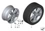 Image of Disk wheel light alloy dekor silver 2. 8,5JX19 ET:38 image for your 2015 BMW i8   