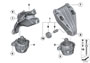 Image of Engine mount, right image for your 2022 BMW 530i Sedan  