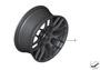 Image of Disk wheel, light-alloy, black matt. 10JX19 ET:25 image for your 2016 BMW 535iX   